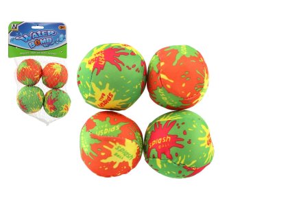 Vodní bomby 4ks látka 7cm v síťce