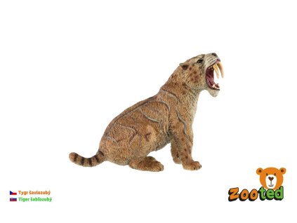 Tygr šavlozubý zooted plast 11cm