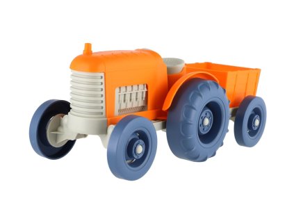 Traktor s vlekem plast 31cm na volný chod
