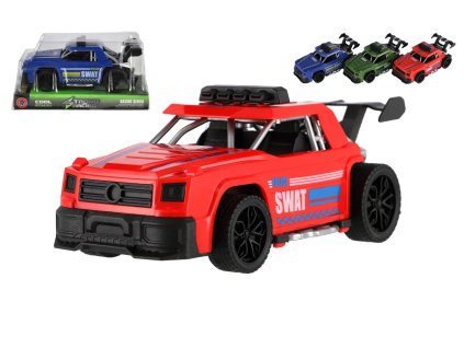 Auto závodní plast 16cm na setrvačník 3 barvy v blistru