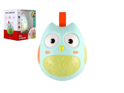 Roly Poly sova plast 11cm se zvukem v krabičce 14x16x12cm 6m+