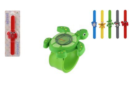 Hodinky dětské samonavíjecí mořský svět silikon 22cm na baterie 5 druhů na kartě