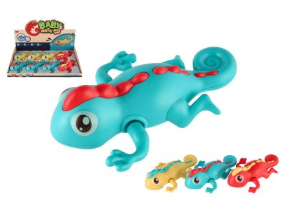 Chameleon na natažení do vody plast 14cm 3 barvy 8ks v boxu 18m+