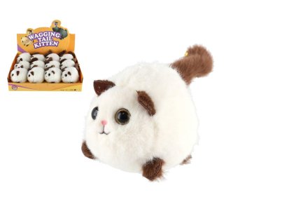 Kočka/Kočička na natáhnutí plyš 10cm 12ks v boxu