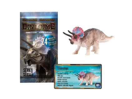 Figurka dinosaurus Dinotime plast mix druhů v sáčku 8x15cm
