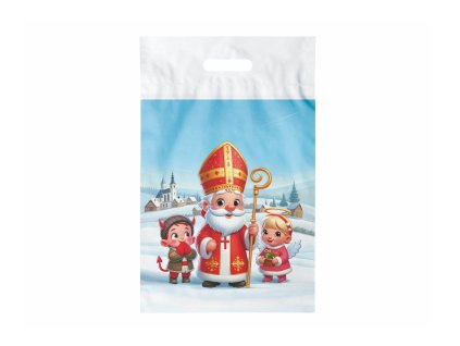 Taška igelitová Mikuláš L vzor č.21 vel. 29x46cm