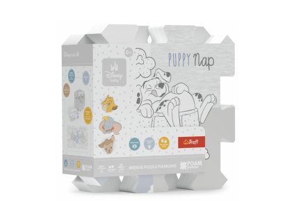 Pěnové puzzle Bambi 32x32x1cm 8ks ve fólii 0m+