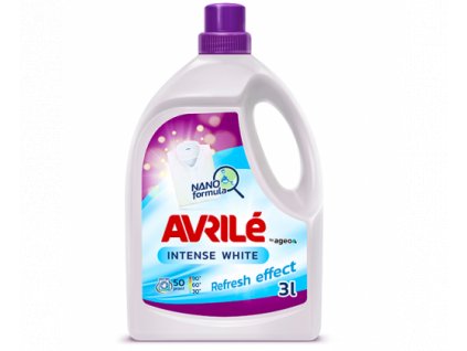 Avrilé Intense White prací gel na bílé prádlo, 50 praní 3 l