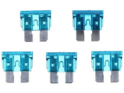 Sada nožových automobilových pojistek MECHANIC FUSE SET 15A, 100ks SIXTOL