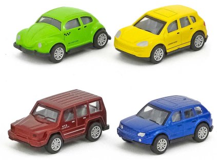 Auto osobní kovové 7cm různé druhy v krabičce