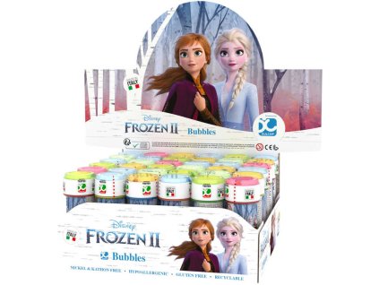 Bublifuk Frozen 2 (Ledové království) 60ml dětský bublifukovač s hrou ve víčku
