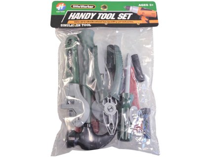 Nářadí pracovní dětské set 6ks s doplňky malý kutil v sáčku plast