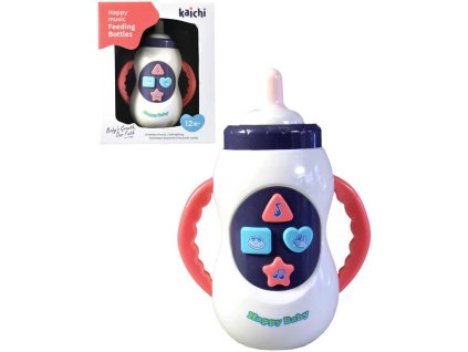 Lahvička baby kojenecká na baterie Světlo Zvuk pro miminko plast