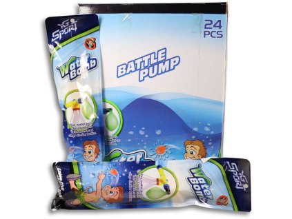 Balónky na vodu set s pumpičkou a nástavci v sáčku