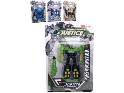 Auto / letadlo robot s transformací 13cm transrobot měnící se 4 druhy plast