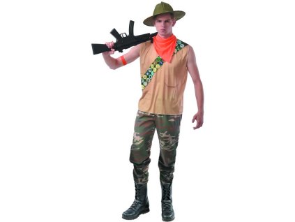 KARNEVAL Šaty myslivec vel. L (56-58) od 12 let KOSTÝM