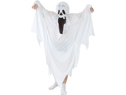 KARNEVAL Šaty DUCH vel. M (120-130 cm) 5-9 let KOSTÝM