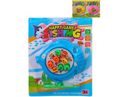 Hra Chytání rybiček dětský rybolov na natažení set s udicí 3 barvy