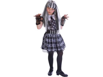 KARNEVAL Šaty PŘÍŠERKA vel. M (120-130 cm) 5-9 let KOSTÝM