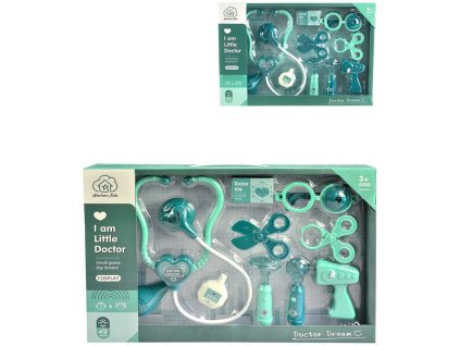 Doktorská souprava klučičí dětské lékařské potřeby na baterie Světlo Zvuk