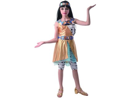 KARNEVAL Šaty Kleopatra vel. M (120-130 cm) 5-9 let KOSTÝM