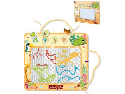 Tabulka magická kreslicí set s kouzelným perem a 4 razítky zvířátka