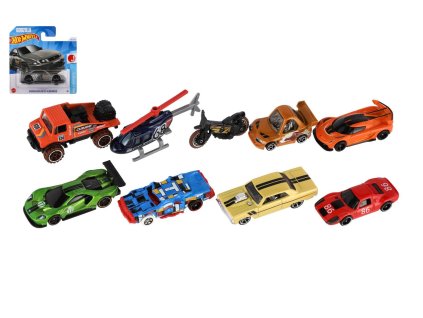 Auto/Autíčko Hot Wheels kov/plast 6-8cm na volný chod mix druhů na kartě