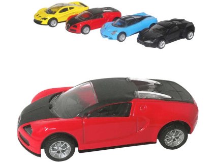 Autíčko sportovní kovové 11cm zpětný chod 4 druhy