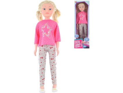 Panenka velká chodící 80cm chodička blondýnka v krabici