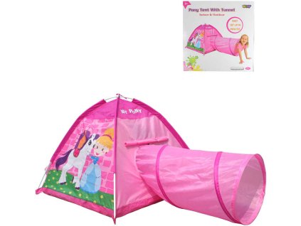 Stan dětský poník a princezna 170x112x94cm s prolézacím tunelem holčičí