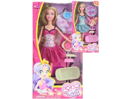 Panenka 30cm set trendy maminka s miminkem a doplňky 2 druhy plast