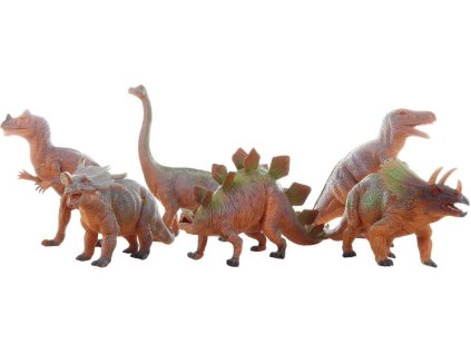 Zvířata dinosauři 33-41cm plastové figurky zvířátka 6 druhů