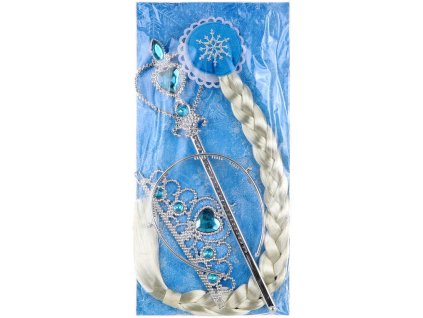 KARNEVAL Ledová královna set korunka s doplňky *KARNEVALOVÝ DOPLNĚK*