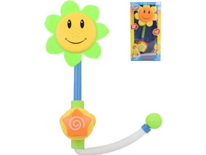 Fontánka sprcha slunečnice s přísavkou baby do vany stříká vodu plast