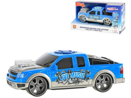 Auto sportovní hudební 25cm na baterie Světlo Zvuk plast