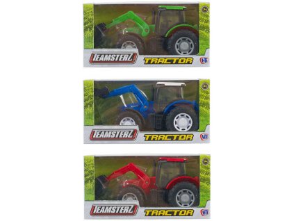 Teamsterz traktor s čelním nakladačem 3 barvy v krabičce