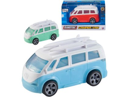 Teamsterz auto Camper Van kovové 3 barvy v krabičce
