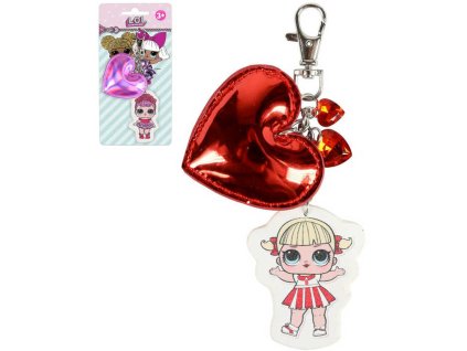 L.O.L. Surprise dětská klíčenka srdíčko s přívěšky s karabinkou různé druhy