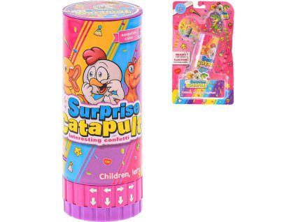 Vystřelovač konfet se zvířátkem 13cm párty dekorace v tubusu