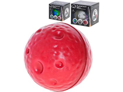 Míček měkký antistresový senzorický NASA 7cm planety 3 druhy v krabici