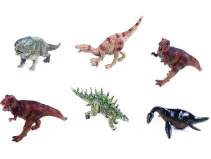 Zvířata dinosauři 11-13cm plastové figurky zvířátka 6 druhů