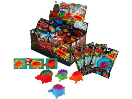 Bomba zábavná na házení DINOSAURUS lepkavá 4 druhy v sáčku