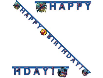 PROCOS Banner Spiderman Team Up 200cm závěsná dekorace narozeninová párty