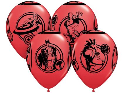 GEMAR Balónek Qualatex nafukovací 30cm potisk AVENGERS set 6ks