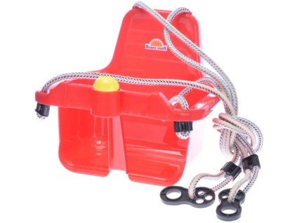 MAD Baby houpačka červená závěsná skořepina s klaksonem pro miminko