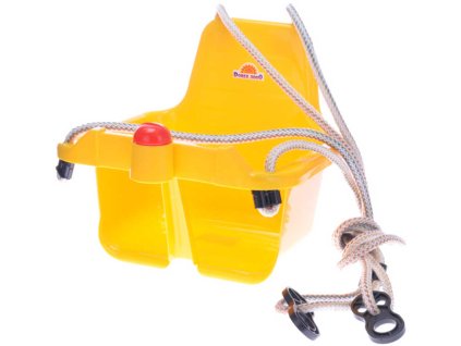 MAD Baby houpačka žlutá závěsná skořepina s klaksonem pro miminko