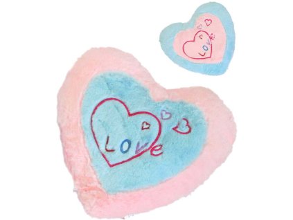 PLYŠ Srdce 25cm 2 barvy *PLYŠOVÉ HRAČKY*