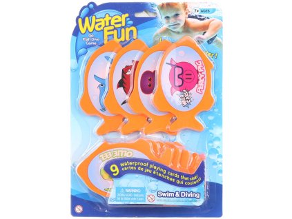 Rybičky na potápění set 9ks do vody plast