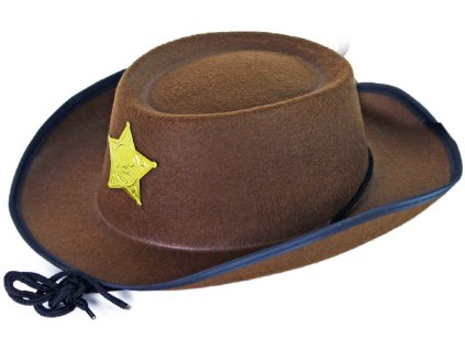KARNEVAL Klobouk kovbojský s hvězdou šerifa *KARNEVALOVÝ DOPLNĚK*
