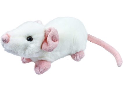 PLYŠ Myška bílá 21cm exkluzivní kolekce *PLYŠOVÉ HRAČKY*